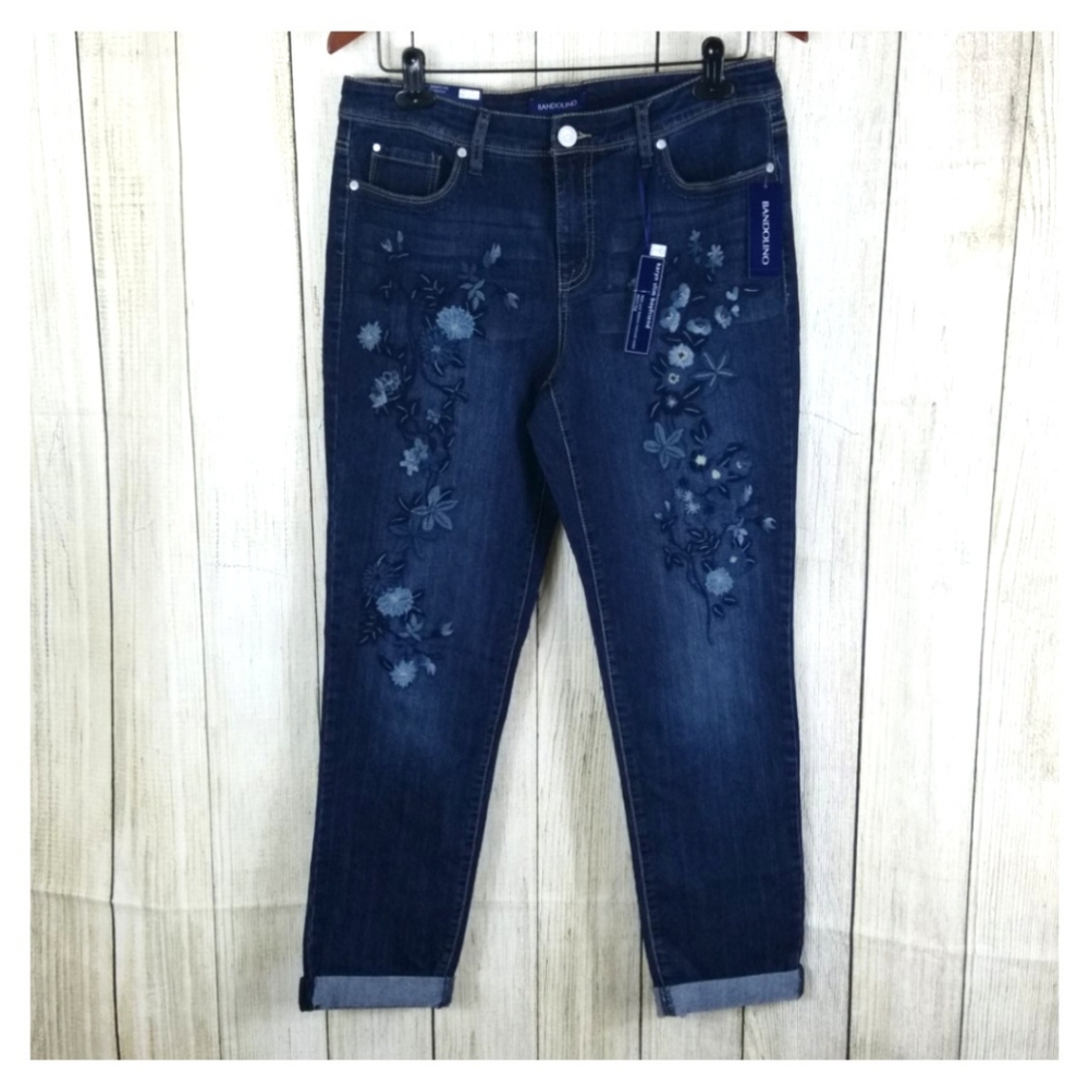 NWT Bandolino Karyn slim boyfriend jeans size 8